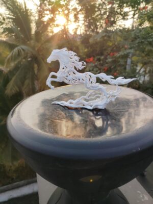 Elegant 3D Horse Decorative Showpiece