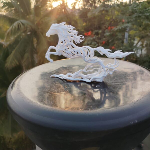 Elegant 3D Horse Decorative Showpiece