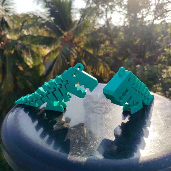 Flexi Dino Keychain Toy