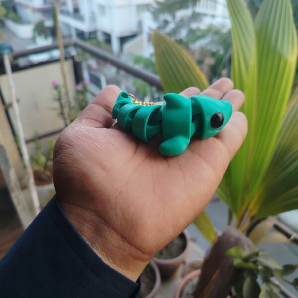 Flexi Shark Keychain