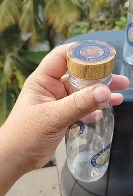 Elite Custom Printed Glass Bottle with Wooden Cap( Pack of 10 Bottles ) – Premium Corporate Gifting Edition