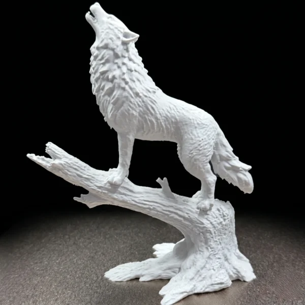 WolfCry – 3D Printed Wolf Statue