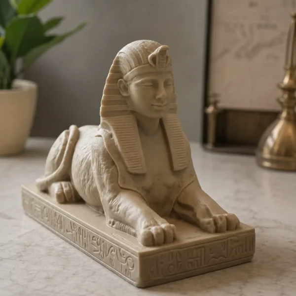 3D Printed Egyptian Sphinx Statue