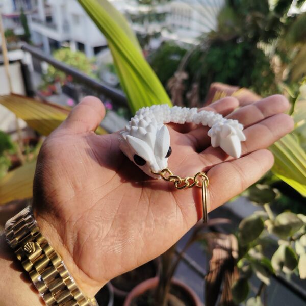 Flexi Snake Dragon Keychain
